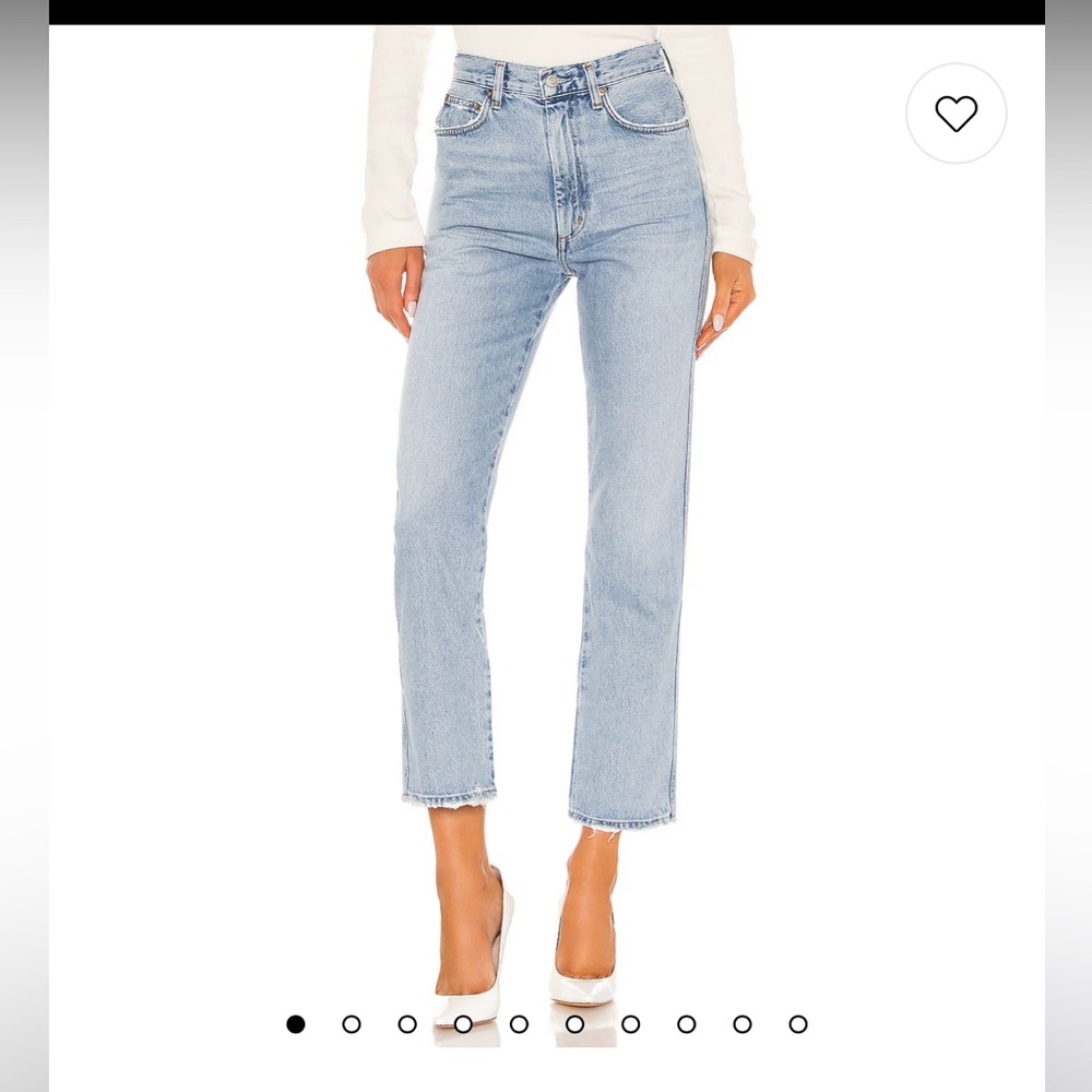 Agolde Pinch Waist High Rise Kick in Riptide Size 26
